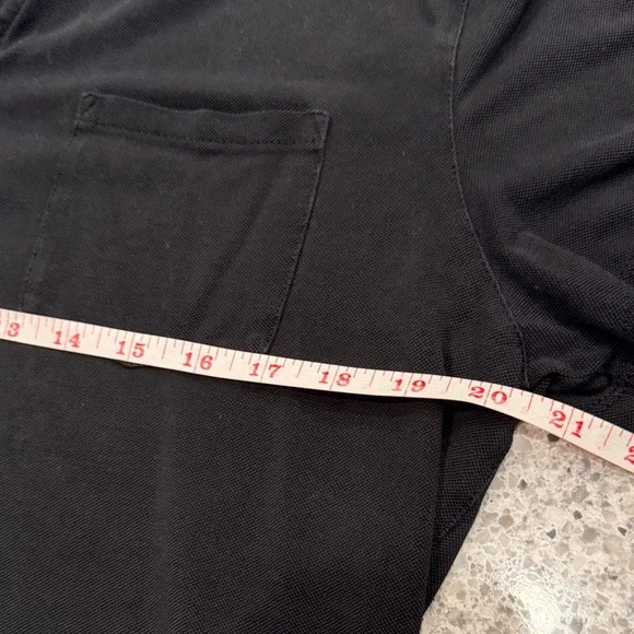 John Varvatos Charcoal Black Polo Shirt Size M - Picture 4 of 6